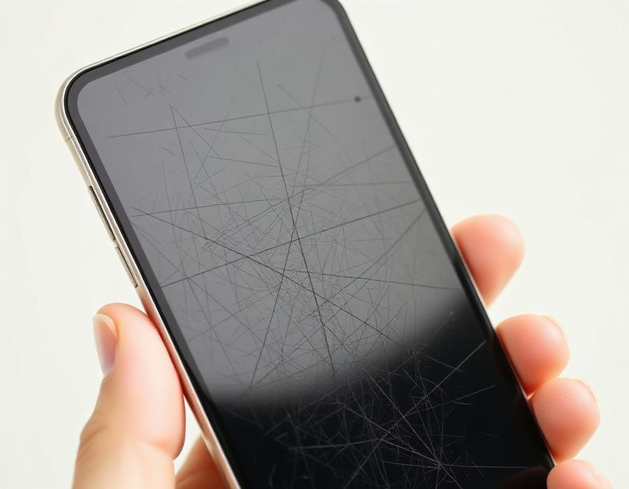 Écran de smartphone couvert de traces de doigts